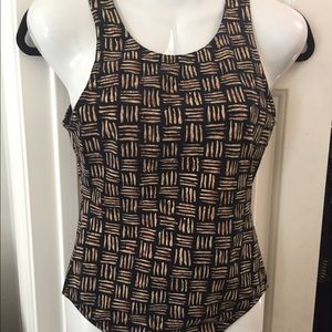 Adrienne Vittadini brown bodysuit